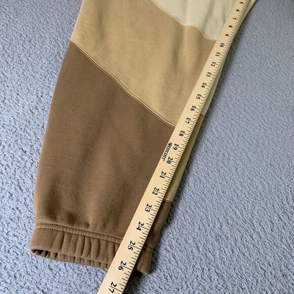 Air Jordan Jumpman Fleece Joggers Womens XL Tan Colorblock 26" Inseam Drawstring - Picture 11 of 14
